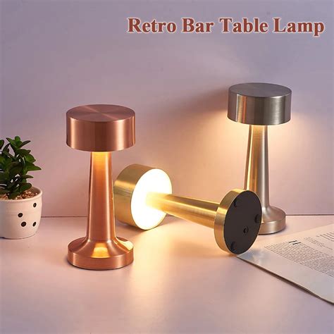 Retro Bar Masas Lamba K S Labilir Usb Arj Edilebilir Dokunmatik Led