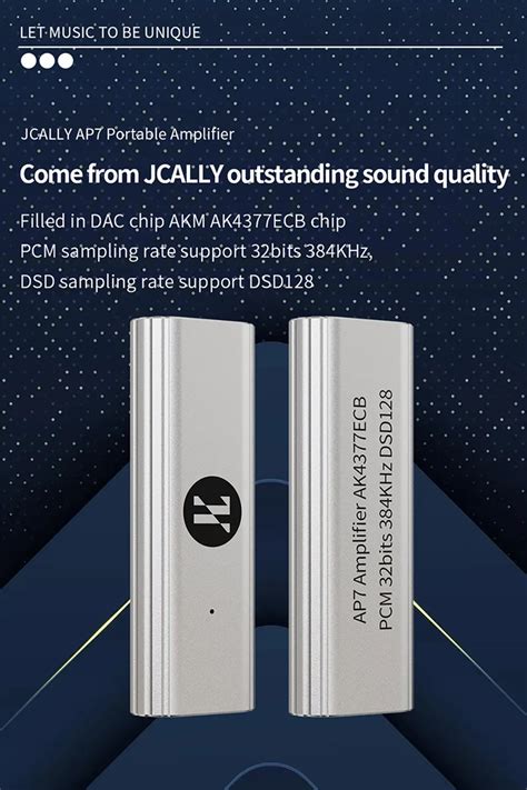 JCALLY AP7 Portable DAC & Headphone Amplifier With Type C To 3.5mm — HiFiGo
