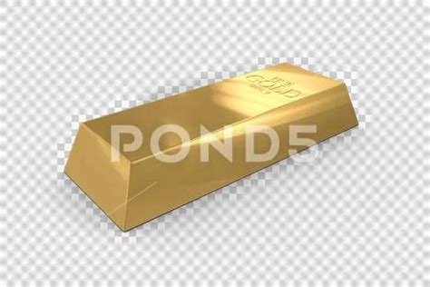 Digital Png Illustration Of Gold Bar On Transparent Background Clip