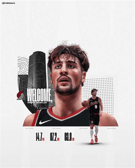 Deni Avdija Portland Trail Blazers Behance