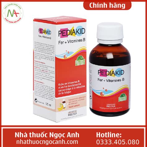 Thuốc Pediakid Fer + Vitamines B bổ sung sắt có tốt không, giá bao ...