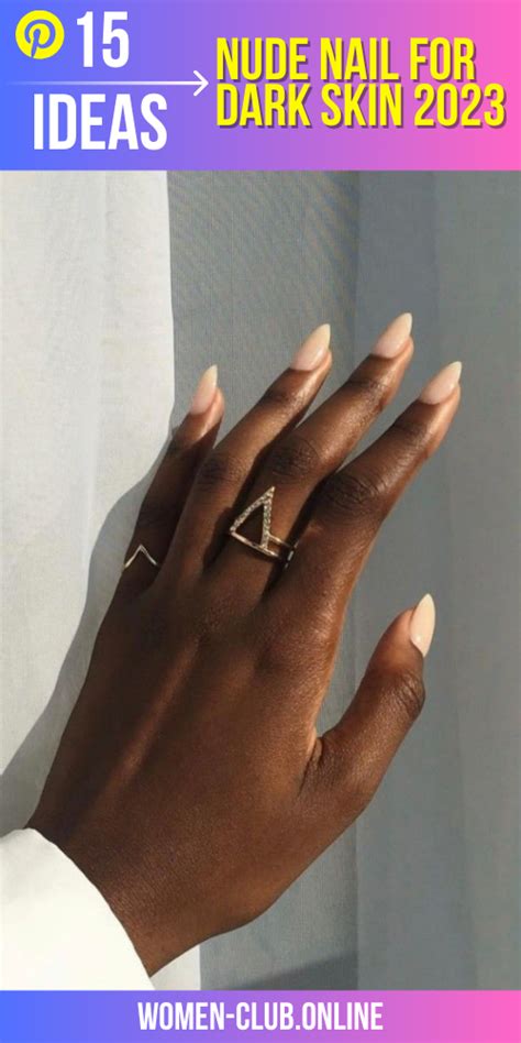 Classy And Chic Beautiful Nude Nail Ideas For Dark Skin