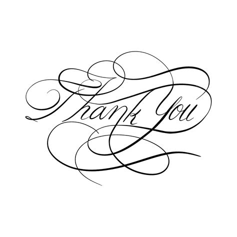 Thank You Calligraphy, Thank You, Calligraphy, Handwriting PNG ...