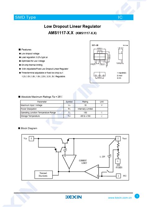 Ams Datasheet Regulator Equivalent Kexin