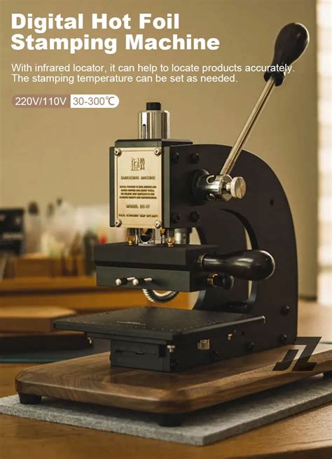 Upgraded Hot Foil Stamping Machine Manual Digital Embossing Machine Manual Tipper Stamper For