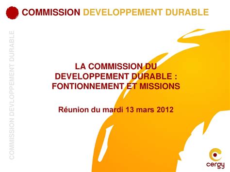 Commission Developpement Durable Ppt T L Charger