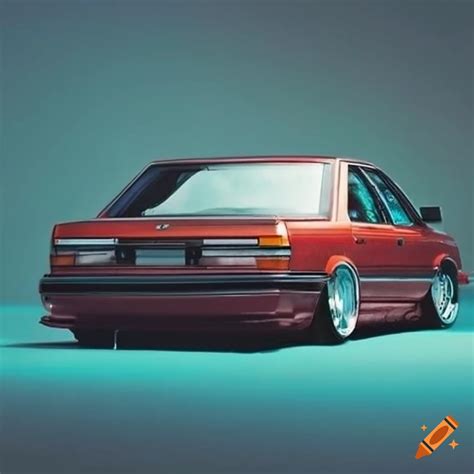 1980s-style photo of a lowered toyota camry