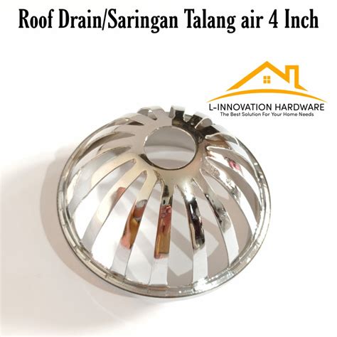 Jual Roof Drain Penyaring Talang Air Saringan Dak Cast Iron 4 Inch