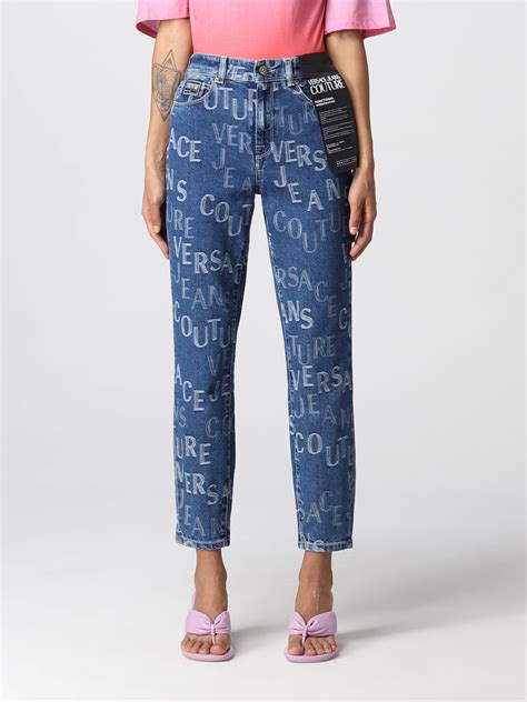 Versace Jeans Couture Jeans For Woman Blue Versace Jeans Couture