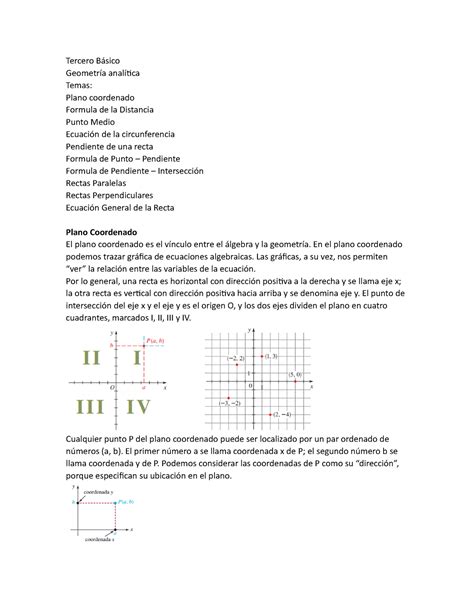 Tarea De Nivelaci N Matem Ticas Iii Unidad Tercero B Sico Geometr A