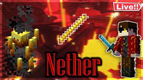 Ao Vivo Explorando O Nether Em Busca De Blaze Jogando Minecraft