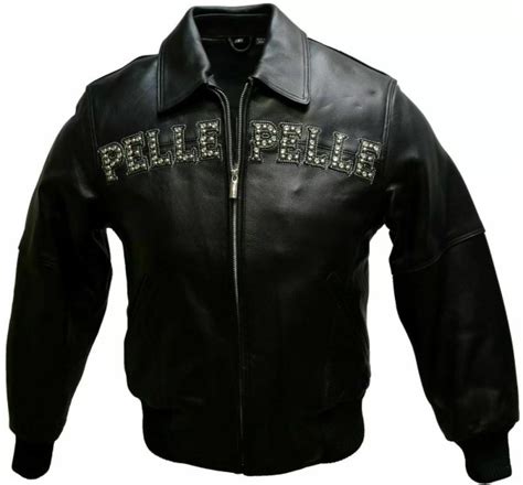 Black Pelle Pelle Pride Studded Leather Jacket Film Leather Jacket