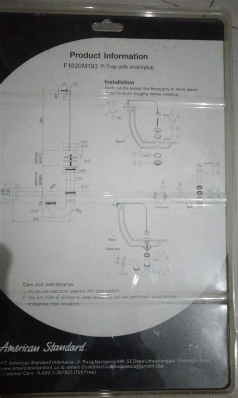 Wastafel American Standard Studio 45 Perabotan Rumah Di Carousell