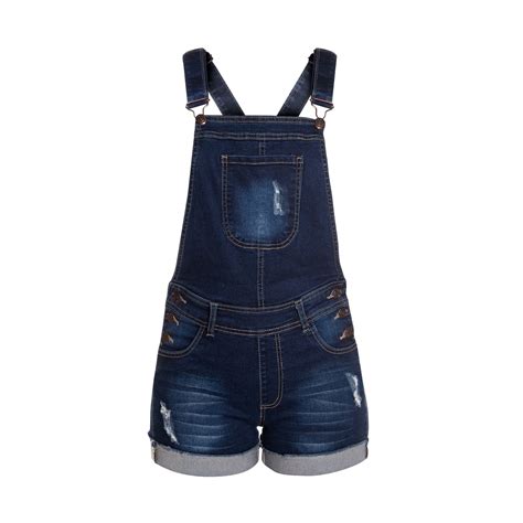 Jumper Short De Mezclilla Overol Peto Para Dama Pineda Jeans Azul