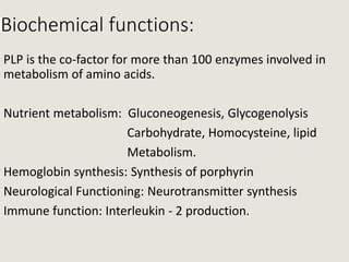 vitamin b6 biochemistry metabolism presentation | PPTX | Chemistry ...