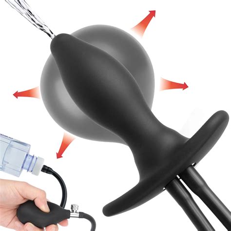 Prostate Massager Inflatable Anal Plug Sex Toys For Women Men 3 IN 1