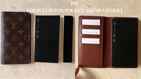 DIY Louis Vuitton Pocket Agenda Insert Refill YouTube