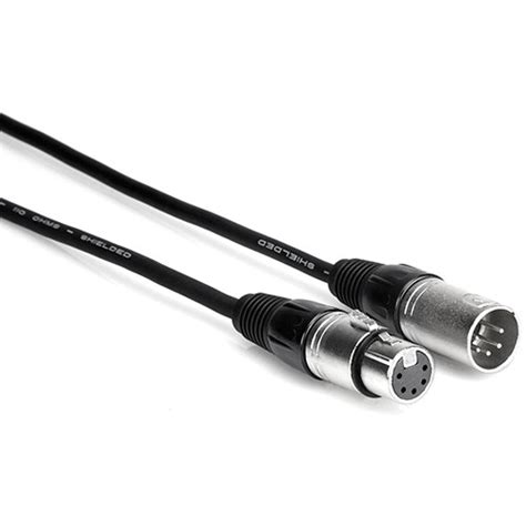 Hosa Technology Dmx 5 Pin Xlr Male To 5 Pin Xlr Female Dmx 525