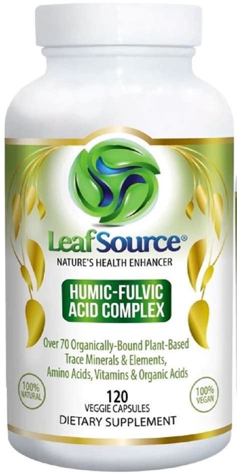 Humic Fulvic Acid Complex 120 Vcap Leafsource Bodycrafters