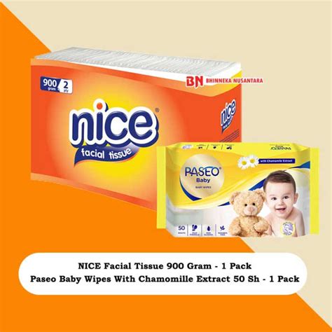 Jual Nice Facial Tissue Gram Pack X Paseo Baby Wipes Sh