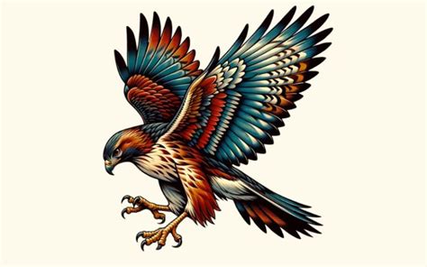 Hawk Tattoos: Embodying Intelligence and Power