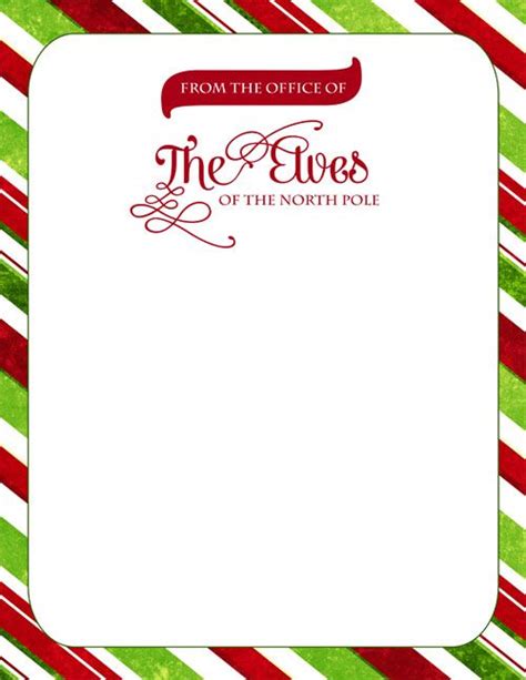 Free Printable Elf On The Shelf Letterhead Free Printable