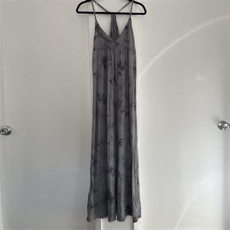 Maxi Black Grey Tie Dye Dress Purchased From A Gift Depop