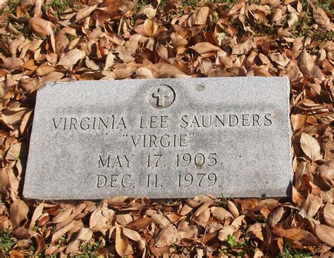 Virginia Lee Virgie Brite Saunders 1905 1979 Find A Grave Memorial