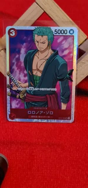 ONE PIECE TCG Romance Dawn Card Roronoa Zoro Super Rare SR OP01 025