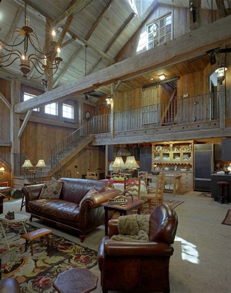 Rustic Barndominium Living Room Barn Living Metal Building Home