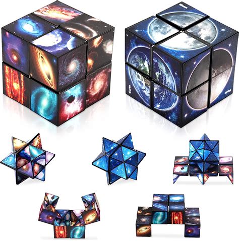 Kateluo Cube Magique Cube Magique Toile En Cube D Infini