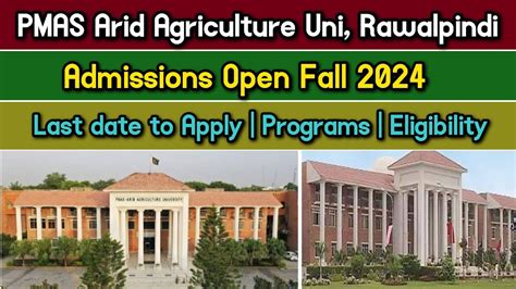 Pmas Arid Agriculture University Rawalpindi Admissions Open Fall