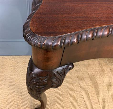 Chippendale Style Serpentine Shaped Mahogany Table | 705809 | Sellingantiques.co.uk