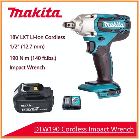 Original Makita 18V Impact Wrench DTW190 Cordless Electric Wrench Drill