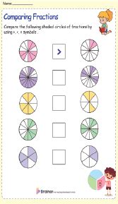 Interactive Shaded And Unshaded Fractions Worksheets