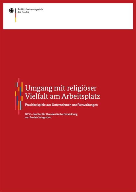 Antidiskriminierungsstelle Forschungsprojekte Umgang Mit Religiöser