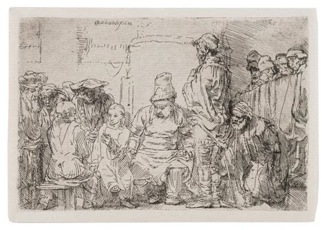 Sold Price Rembrandt Van Rijn 1606 1669 Christ Seated Disputing With