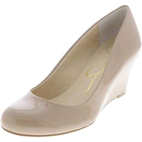 Jessica Simpson Womens Sampson Wedge Pump Nude Jessica Simpson