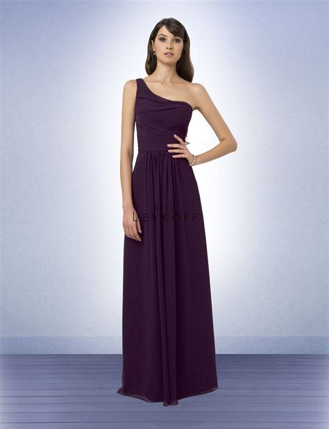 Bill Levkoff 771 Dress Ruched One Shoulder Neck Bill Levkoff Dresses