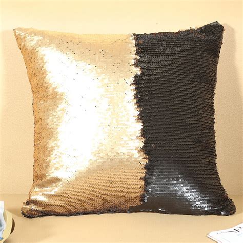 Mermaid Magic Pillow Case Reversible Sequin Glitter Cover Sofa