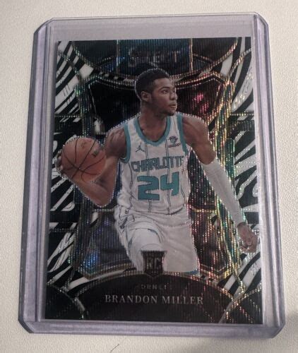 2023 24 Select Basketball Brandon Miller Mezzanine Level Zebra Prizm