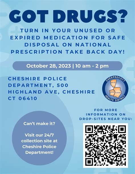 Oct 28 National Drug Take Back Day Cheshire Ct Patch