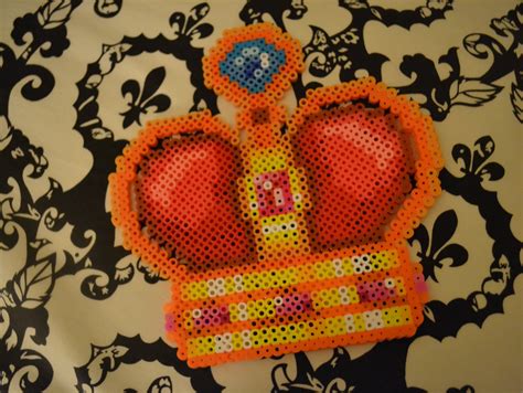 Perler Crown Diy Perler Beads Perler Creations Perler Bead Patterns