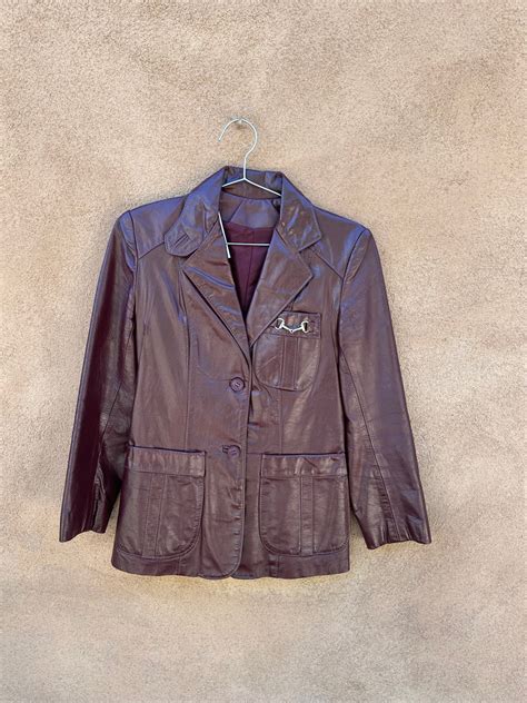 Vintage 70's Cordovan Leather Jacket – DESERT MOSS VINTAGE