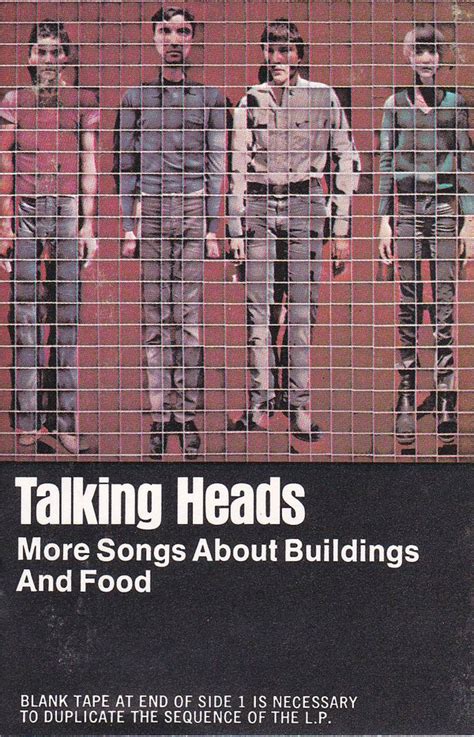 Talking Heads More Songs About Buildings And Food 1978 Cassette Discogs