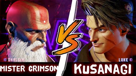 Sf Mister Crimson Dhalsim Vs Kusanagi Luke Street Fighter