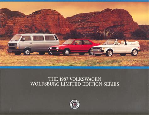 TheSamba.com :: VW Archives - 1987 VW Wolfsburg Edition Brochure