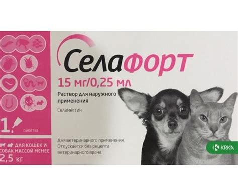 Купить селафорт 15мг/0,25мл раствор для наружного применения для кошек ...
