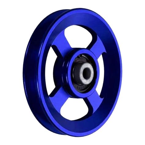 Amleso Bearing Pulley Wheel Aluminium Alloy Pulley Replacement Round