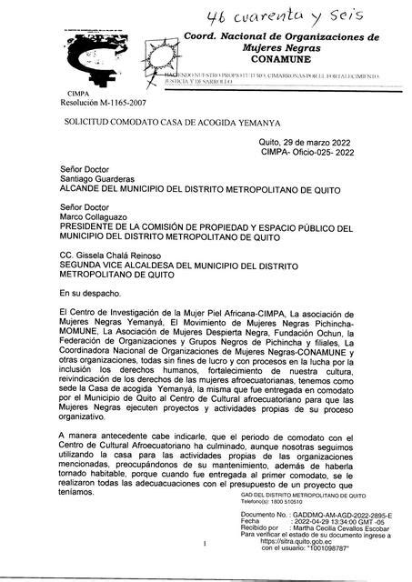 Solicitud De Comodato Pao Haro Espinel Udocz